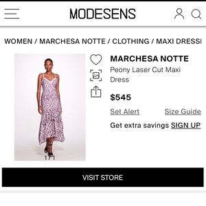 Marchesa Notte Peony Maxi - Elegant Floral Perfection